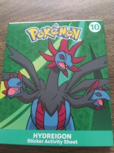 McDonald's Toy Pokemon Sticker Activity Sheet #10 Hydreigon 2024 - Picture 1 of 2