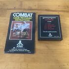 Combat Atari 2600 W/ Manual And Cart [Tested/Working]