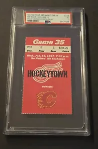 Feb 19, 1997 Detroit Red Wing's Ticket Steve Yzerman 1000th Game PSA 3 - Picture 1 of 4