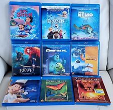 LOT of 9 - Blu-Ray/DVD BUNDLE Disney PIXAR/nature Children's Kids Family Movies