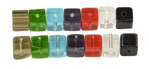 50 Pieces 6mm Crystal Cube Jewellery Making Beads - BUY ONE PACK GET ONE FREE! - Picture 1 of 9