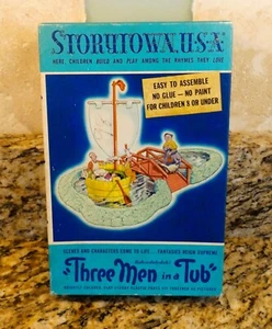 BACHMAN BROS. INC. STORYTOWN USA "THREE MEN IN A TUB" W/ BOX ALMOST COMPLETE - Picture 1 of 15