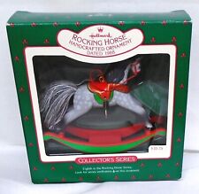 Hallmark Christmas Series Ornament Rocking Horse #8 1988 Dappled Grey Pony