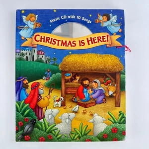 Christmas is Here! LIft the Flap book by Wendy Brawer-Music CD Inluded (BB) - Foto 1 di 10