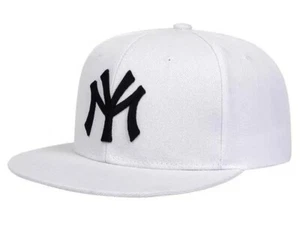 Flat Brim Snapback Baseball Cap Casual With Letter MY For Mets & Yankees - Bild 1 von 3