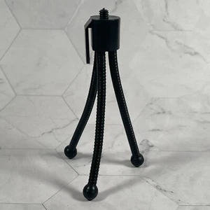 Mini Bolsillo Patas Flexibles Pequeña Cámara Escritorio Cámara Web Trípode Soporte Negro - Imagen 1 de 6