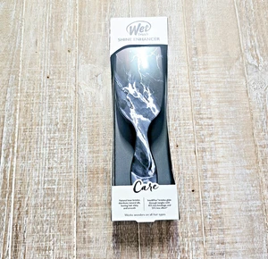 Cepillo de pelo potenciador del brillo Wet Brush edición limitada mármol negro descontinuado - Imagen 1 de 9