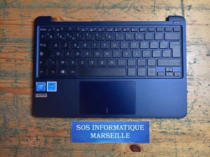 Plasturgie base supérieur Asus E200H TouchPad et Clavier AZERTY FR Bleu Marine - Imagen 1 de 7