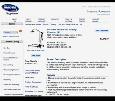 Elevador a batería para transportar movilidad limitada o totalmente dependiente  Foto 1 de 4