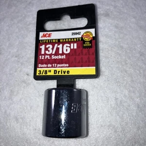 ACE 25942 SAE Avvitatore 3/8" Presa 13/16 12 Punti Cromato Bassa Garanzia a Vita - Foto 1 di 4