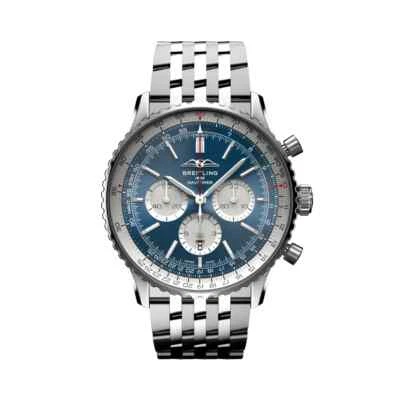 Breitling Navitimer B01 Chronograph 46mm Blue Dial Watch AB0137211C1A1 - Image 1 of 4