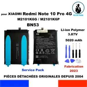 BATTERIE ORIGINALE BN53 OEM XIAOMI REDMI NOTE 10 PRO M2101K6G M2101K6P 5020mAh - Zdjęcie 1 z 10