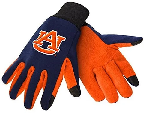 Auburn Tigers Texting Gloves NEW One Size Fits Most FOCO Cover