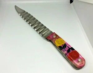 Vintage Soviet handmade kitchen Figured knife prison work plexiglass ITK USSR - Picture 1 of 10