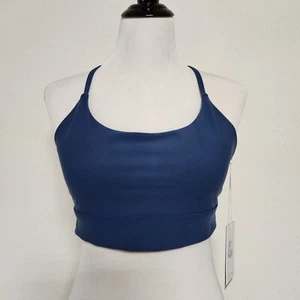 Reggiseno sportivo Johnny Was Calme taglia XL ritaglio blu cinghie regolabili allenamento yoga - Foto 1 di 4