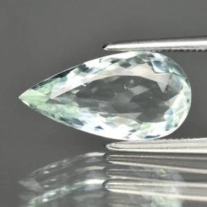๐ BGL 2.85ct VS Pear Natural Light Green Tourmaline - Africa Gemstone - Picture 1 of 5
