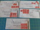 Us 5 Business Reply Covers, 1St Class Permit With Postage Due Stamps On Them