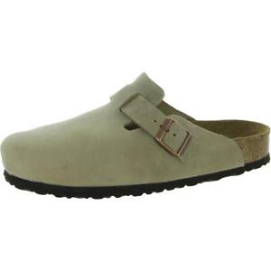 Birkenstock Mens Tan Leather Closed Toe Comfort Clogs Shoes 34 BHFO 1097