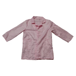 Pink Kids Lab Doctor Nurse Costume Girls Surgeon Coat Hat Cosplay Dress Up Sm/M - Picture 1 of 4