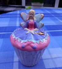 Fairy capcake ceramic pot trinket box