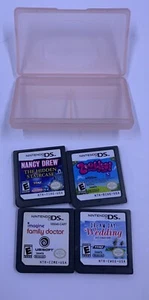 Nintendo Ds 4 Game Lot Zoobles Nancy Drew Family Doctor Dream Day Wedding - Picture 1 of 3
