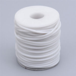 1 Roll 2mm Wrapped Plastic Spool Hollow Pipe PVC Tubular Rubber Cord Hole 1mm