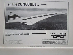 4/1973 PUB TRT RADIOALTIMETER RADIOALTIMETER CONCORDE ÜBERSCHALL ORIGINAL ANZEIGE - Bild 1 von 1