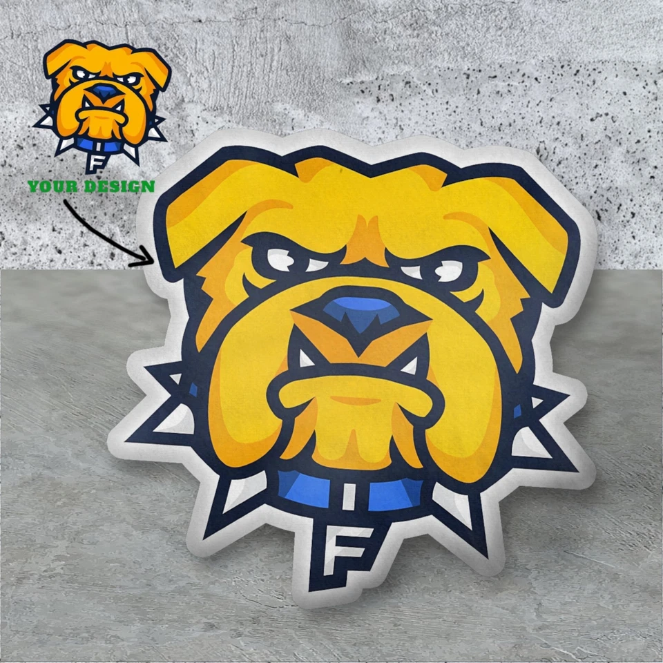 Funda de almohada de felpa Fisk University Bulldogs personalizada de 2 formas Foto 1 de 1