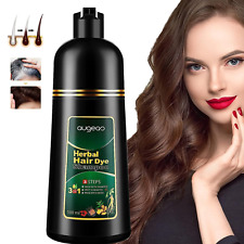 Herbal Black Dew Shampoo Black Hair Dye Shampoo 3 In 1 Dye Hair Coloring 500ML