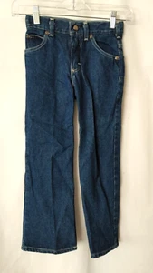 Osh Kosh Adjustable Waist Jeans 5 Pocket Design Flare Dark Wash Blue 6 #15796 - Picture 1 of 4