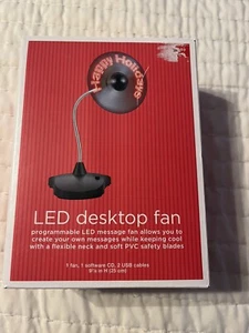 Desktop USB LED Message Fan Cool Office Light Desk Gadget - Picture 1 of 2