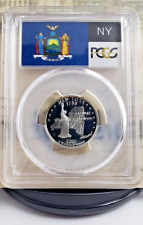 2001-S State Label - Silver Quarter - New York - PCGS PR69DCAM - Nice! 8495