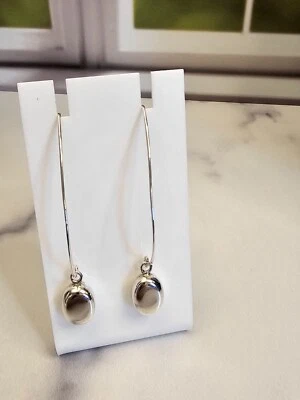 Silpada Sterling Silver 925 W0821 Threader Bead Ball Dangle Modernist Earrings - Image 1 of 4
