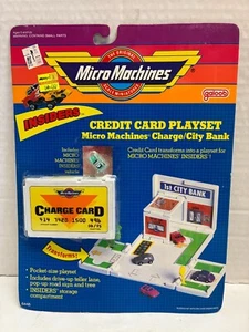 MicroMachines CHARGE CARD/CITY BANK Credit Card Playset MOC Galoob 1990 - Picture 1 of 7