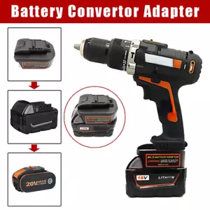 Battery Adapter For Milwaukee 18V Li-ion Convert For Worx 20V Li-ion Power Tool - Picture 1 of 7
