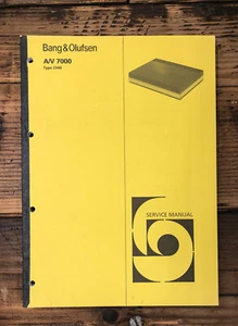 Bang Olufsen B&O A/V 7000 Surround Sound Service Manual *Original* - Picture 1 of 1