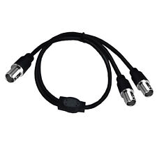 BNC Female to 2x BNC Female Splitter Adapter Coaxial Video CCTV DVR Camera Cable