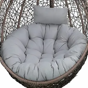Soft Cushion for Swing Hanging Egg Chair Garden Home Outdoor Patio Balcony  Gray - Picture 1 of 3
