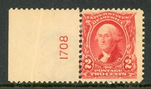 USA 1902 Washington 2¢ Carmine Scott # 301 PNS MNH J32 - Picture 1 of 6