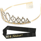Birthday Strap Crown Happy Crowns For Women Sash And Alloy