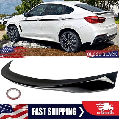 Labio del alerón trasero M Performance negro brillante para BMW F16 X6 F86 X6M 2015-2018 Foto 1 de 4