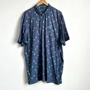 Johnnie-O Polo Shirt Men XXL Top Shelf Golf Performance Maderas Clovers Blue - Picture 1 of 10