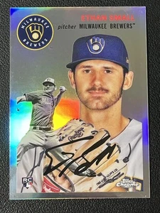 2023 Topps cromo platino aniversario #88 Ethan pequeño refractor RC Brewers - Imagen 1 de 2