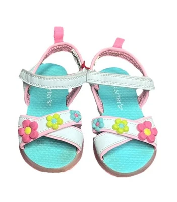 Carters STACY2-CR/CS181311 学步女孩凉鞋 6M 码 — 第 1/4 张图片