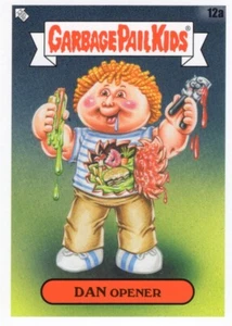 2021 Garbage Pail Kids GPK Food Fight Base Dan Opener 12a Casi Nuevo - Imagen 1 de 1
