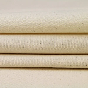 100% Cotton Calico Fabric 155 GSM Unbleached Natural Canvas Material 150cm Wide - Picture 1 of 2