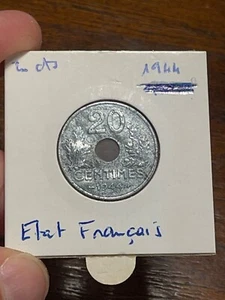 Monnaie France 20 Centimes Type 20 1944 (10-21) - Imagen 1 de 3