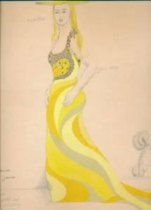 Dessins originaux pour décor de théâtre. Lorsque cinq ans sero - Picture 1 of 1