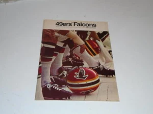 1968 ATLANTA FALCONS AT SAN FRANCISCO 49ERS NFL FOOTBALL PROGRAM NEAR MINT - Picture 1 of 1