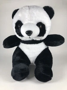 Plush Panda Bear Stuffed Animal Black White 11” Toy Unbranded - Picture 1 of 10